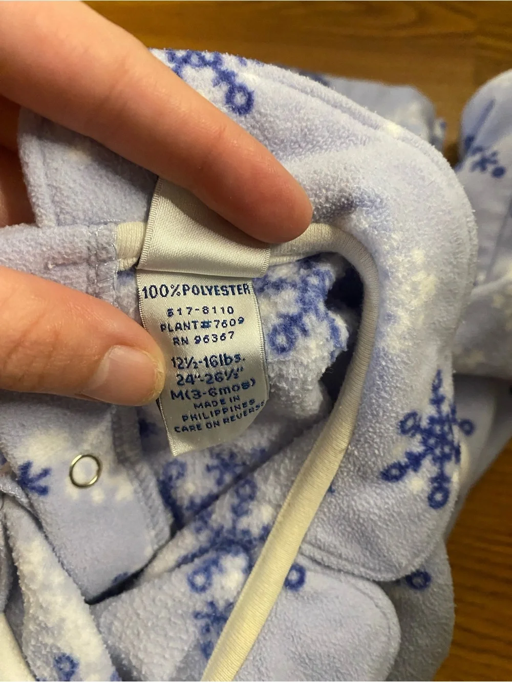 Y2K Cozy Lilac Snowflake Fleece One-Piece